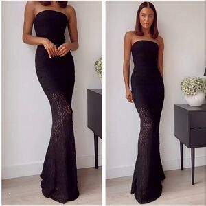 Zara Lace Dress * Gown Black size S
